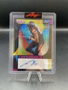 2023 Leaf Vivid Luke Musgrave Auto Pre Production Proof 1/1 Black Mojo Autograph