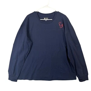 Maglia squadra NFL Team Apparel donna XXL Houston Texan manica lunga nuova con etichetta - Foto 1 di 13