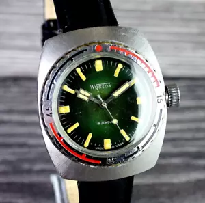 Sowjetische Wostok Uhr WOSTOK AMPHIBIA Vintage Herren Armbanduhr Militärstil - Bild 1 von 12