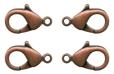 12 broches antiguos de langosta de cobre ~ 3/4" de longitud con lazo ~ hallazgos de 20 mm x 11 mm Foto 1 de 4