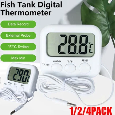 Digital LCD Thermometer for Fridge Freezer Aquarium Fish Tank Water Temperature - image 1 of 4