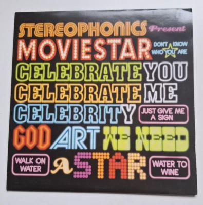 STEREOPHONICS - Moviestar 7" Vinyl Single (2004) V2 Label Picture Sleeve - Image 1 of 4