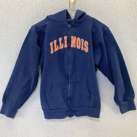 University of Illinois Fighting Illini Youth Medium Full Zip Jacket Coat Blue Cover