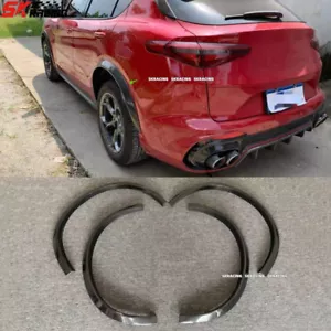 Kits de carrocería de cubierta de arco de rueda acampanada para guardabarros de fibra de carbono aptos para Alfa Romeo Stelvio 17-23 - Imagen 1 de 13