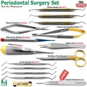 Micro Periodontal Oral Surgery Kit Surgical Instruments Dental Surgery Tools Set - Picture 1 of 11