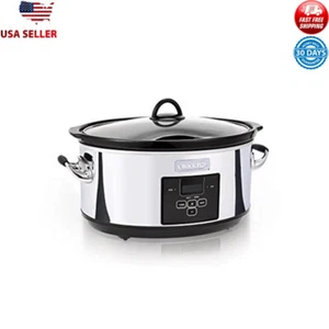 7 Quart Programmable Slow Cooker Digital Timer Easy Clean Automatic Warm New - Bild 1 von 6
