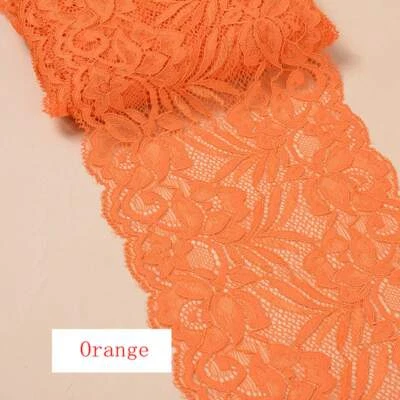 Delicate 1 yard Elastic/Spandex lace trim Soft Flower Floral trim 22 Colors 764 - Image 1 of 4