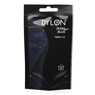DENIM JEANS BLUE DYLON HAND WASH FABRIC CLOTHES DYE 50g TEXTILE PERMANENT COLOUR • 5.57€