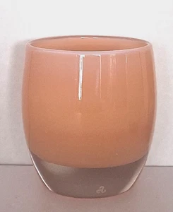 Glassybaby Godmother Peach - Rosa Kerzenhalter aus mundgeblasenem Glas Baby - Bild 1 von 8