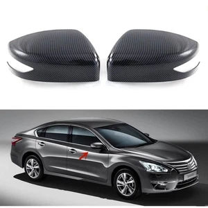 For Nissan 2013-2018 Altima Carbon Fiber Style Rear view mirror Cover Trim 2pcs - Picture 1 of 1