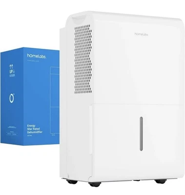 Deshumidificador homelabs Wi-Fi de 50 pintas para habitaciones de hasta 7.000 pies cuadrados (MAX 120) Foto 1 de 4