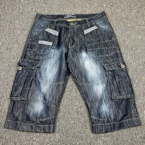 Airwalk Shorts Herren mittelblau Denim Cargo Skater Retro Utility Y2K Denim Jorts - Bild 1 von 18