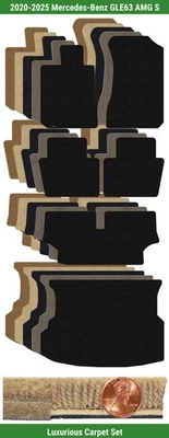 Juego de alfombrillas de lujo personalizadas para Mercedes-Benz GLE63 AMG S '20-25 (6 piezas) #ZES Foto 1 de 4