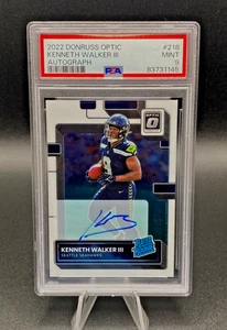 Kenneth Walker III AUTO (#/150) PSA 9 | 2022 Panini Donruss Optic Football - Picture 1 of 2