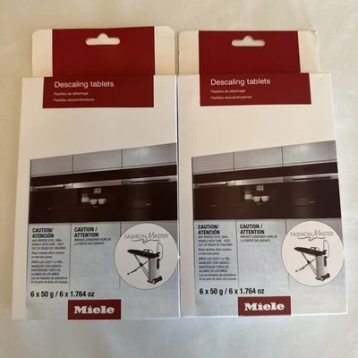 2 6 Packs Miele Descaling Tablets For Coffee Makers Steam Irons Moisture Ovens - Image 1 of 4