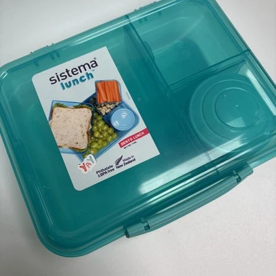 Sistema Bento Box TO GO | Brotdose mit Joghurt-/Obsttopf | 1,65 l | BPA-frei - Bild 1 von 4