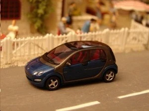 Busch 49505B - Smart Forfour "Collection CMD" bleue - HO (1:87) - Photo 1/2