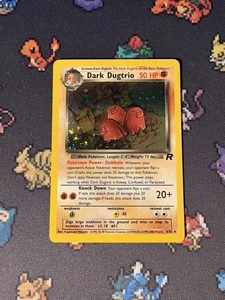 Pokémon Cards Dark Dugtrio 6/82 Holo Rare Team Rocket UNLIMITED - (NM-) - Picture 1 of 6
