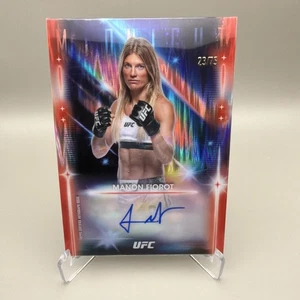 2025 Topps Midnight UFC Glimmer Graphs Red Shock #GRG-MF Manon Fiorot Autogramm /75 - Bild 1 von 2