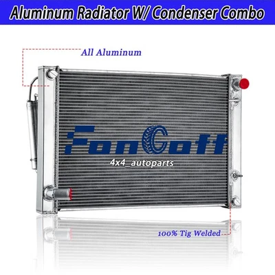 3721 Radiator&AC Condenser Fit 2010-20 Nissan 370Z Infiniti G25 G35 G37 2.5/3.5L Foto 1 de 4
