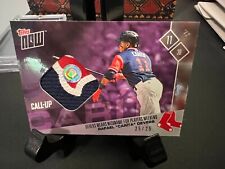 Rafael Devers 2017 Topps Now Players Weekend Patch 25 25 Red Sox Carita Call-Up
