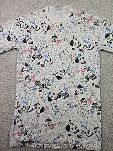 Vintage 101 Dalmations Nightgown Womans One Size White All Over Puppys Disney - Picture 1 of 22