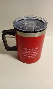 Travel Mug Appreciation Red Thanks for All You Do - Picture 1 of 5