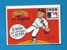 1971 Fleer LAUGHLIN WORLD SERIES 1909 Pirates v. Tigers  #7 BLACK BACK EXMT