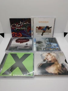 Light Rock CD Bundle 6 Discs Santana Madonna Ed Sheeran - Picture 1 of 1
