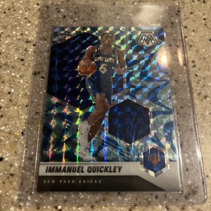 2020-21 Panini Mosaic Blue Reactive RC IMMANUEL QUICKLEY Card # 208 Knicks 📈🔥