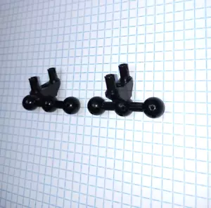 2 pcs Lego Technic Pin Connectors Perpendicular 3L, 2 pins, 2 ball joints, axle - Picture 1 of 24