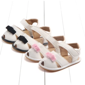 Sandalias de bebé para niñas Zapatos de princesa Antideslizantes Suela de goma suave Zapatos para caminar - Imagen 1 de 14