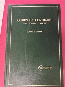 Corbin on Contracts: One Volume Edition (Hornbooks (Hardcover)) - Picture 1 of 13