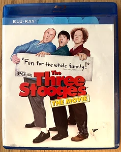 The Three Stooges: The Movie (Blu-ray only - very minor scuffs, 2012) Ex-Library - Picture 1 of 3