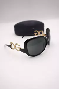 Occhiali da sole donna DOLCE & GABBANA D&G neri DG6011 Swarovski oversize donna - Foto 1 di 14