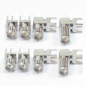 SMA RP-SMA Buchse Verbinder vernickelt Lötzinn PCB 50 Ohm 50 Ohm Koaxial - Bild 1 von 28