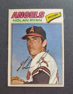 TOUGH 1977 Topps CLOTH STICKER Nolan Ryan SINGLE PRINT - Angels Mets Rangers !!! - Picture 1 of 2