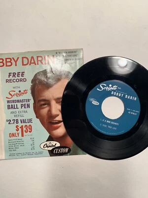BOBBY DARIN  1962  SCRIPTO  EP  MB-2849  "IF A MAN ANSWERS'"  CAPITOL CUSTOM - Image 1 of 4