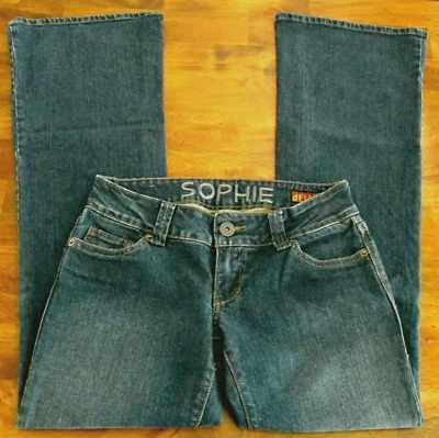 Vintage  Delia's Size 5 Jeans Sophie Flared Stretch Dark Wash Inseam 31" - Image 1 of 2