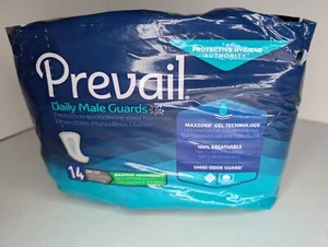 Paquete de 14 protectores masculinos diarios prevail talla única absorción máxima PV-811 - Imagen 1 de 6