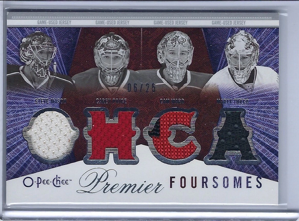 2009-10 OPC Premier Foursomes Steve Mason Carey Price Cam Ward Turco Relic 6/25