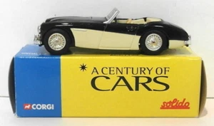 Corgi 1/43 Scale Diecast ABY7898 - Austin Healey 3000 Mk1 - Black/Cream - Imagen 1 de 3