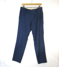 Men's Cobalt Blue Trousers 32R Richard James Mayfair 100% Wool Smart Casual 