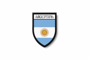 PATCH PATCHES EMBLEM IRON ON GLUE PRINT FLAG world crest argentina - Picture 1 of 1