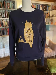 The Owls Are Not What They Seem Twin Peaks American Apparel Crew Sweatshirt M - Picture 1 of 2