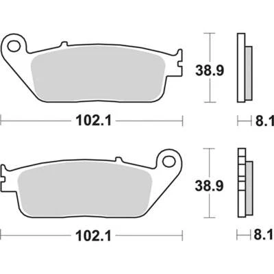 ANT RACING BRAKE PADS SBS 627RST for Triumph 790 America 2002-2006 - Image 1 of 3
