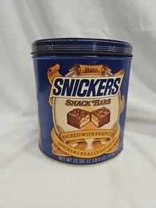 Mars Inc. Snickers Snack Bar Pubblicità Tin-6inx5.5in 22 OZ. Latta vuota per caramelle - Foto 1 di 7