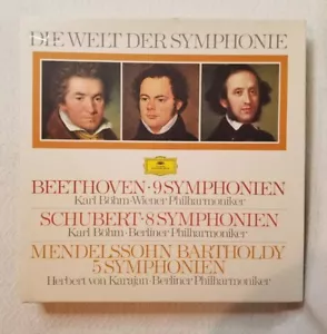 Le monde de la symphonie ~ Beethoven / Schubert / Mendelssohn Bart - Coffret 17 LP DGG - Photo 1/6