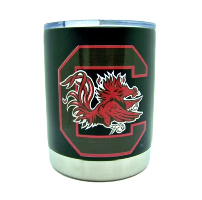 Vaso de rocas de whisky Lowball de acero inoxidable South Carolina Gamecocks 12 oz negro Foto 1 de 2