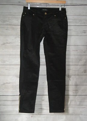 Calça feminina White House/Black Market 4R skinny veludo preto - Imagem 1 de 4